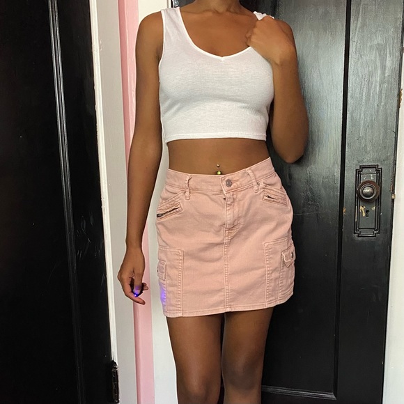 Gap Y2k Light pink cargo mini skirt - Picture 2 of 5